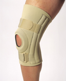 Neoprene Knee Brace with Open Patella and Spiral Stays - Large