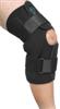 Wrap Around Neoprene Knee Brace with Open Patella and Metal Hinges - Large