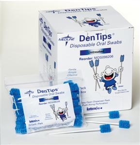 Dentips Disposable Oral Swabs