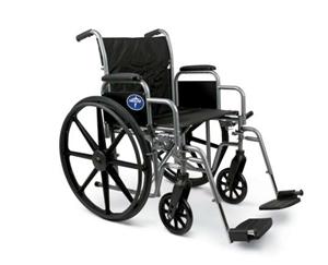K1 Basic Wheelchair w/ Removable Desk Length Arms (18in black)