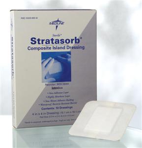 Stratasorb Composite Island Dressing, 4x14in (Box of 10)