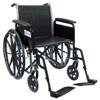 Drive Medical Silver Sport 2 Wheelchair with Various Arms Styles and Front Rigging Options